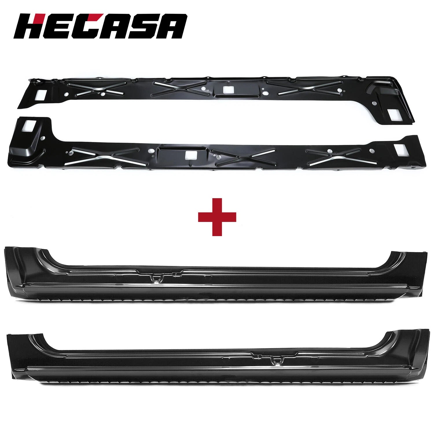 Set of 2 Inner Outer Rocker Panels for Chevy GMC 1500/2500 (1999–2007)