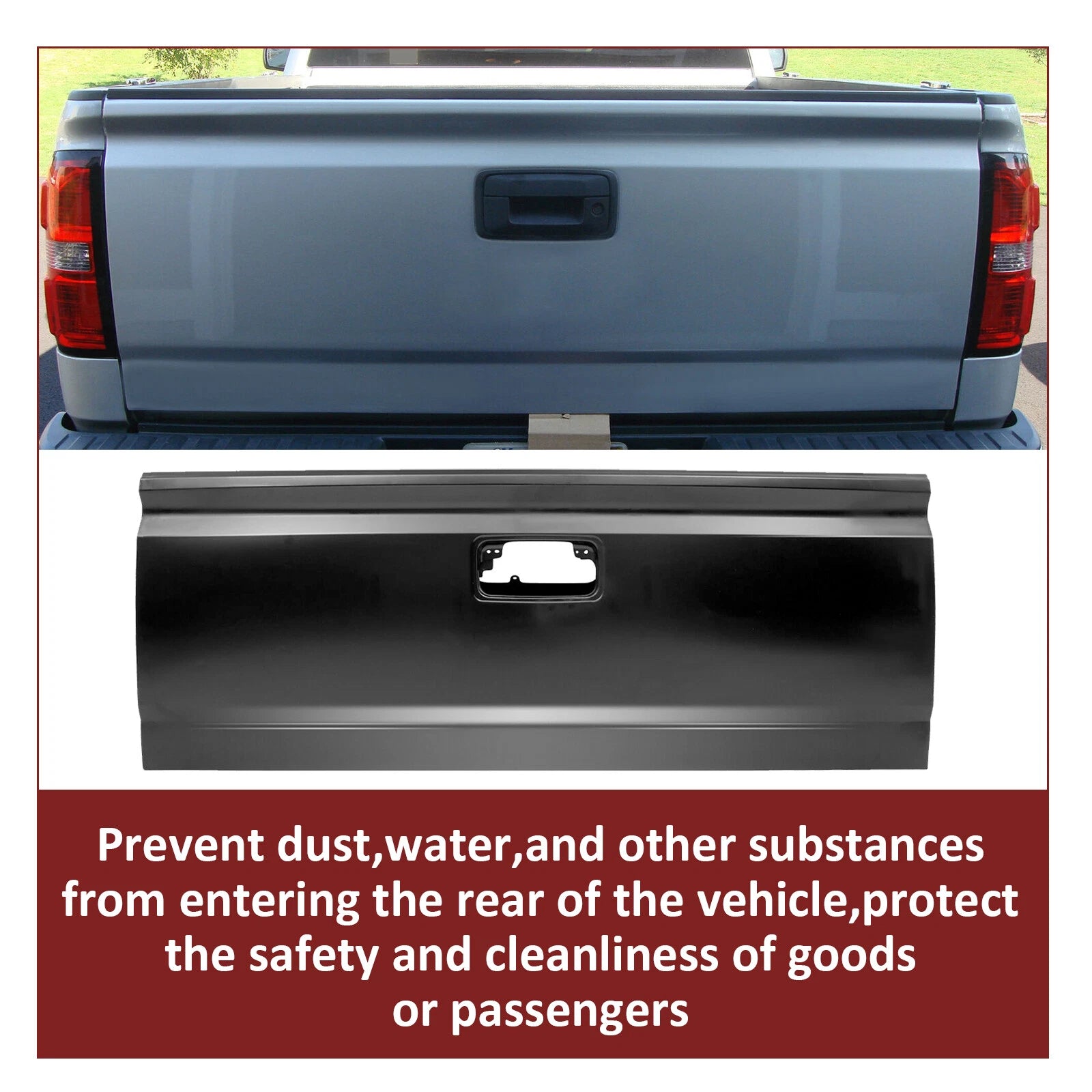 Tailgate Assembly with Assist for Chevy Silverado Sierra (2014–2019)