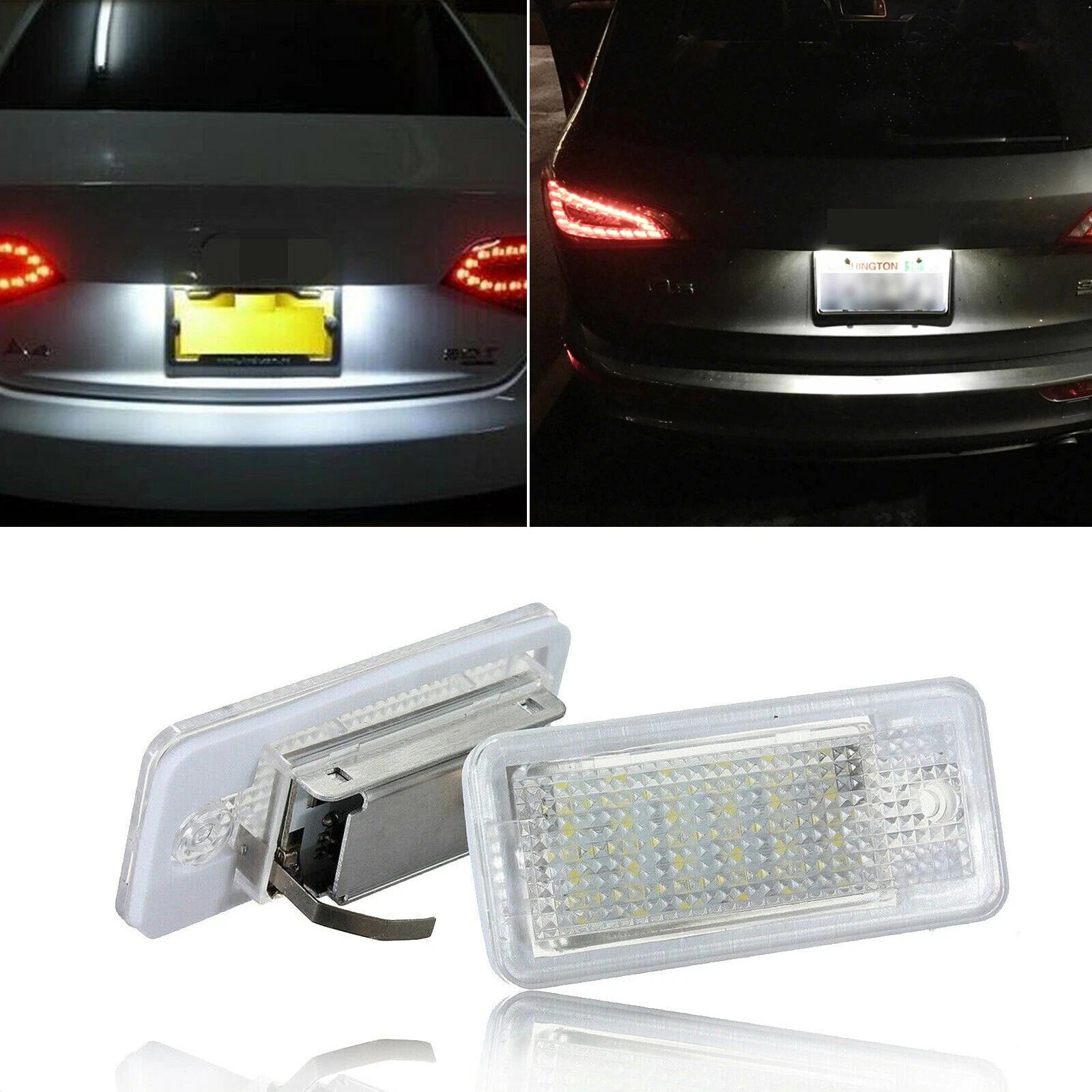 LED License Plate Light Lamp for Audi A3 A4 A6 S6 A8 Q7 (OEM Replacement)