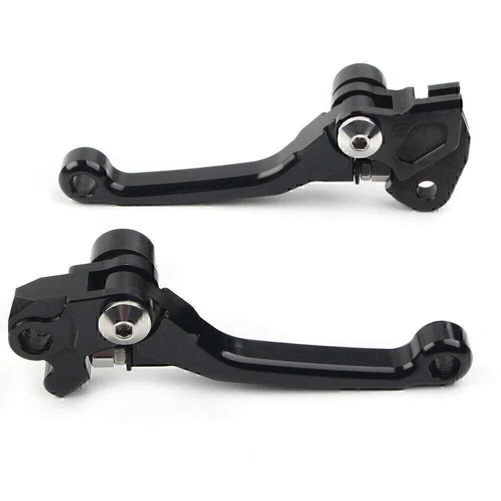 Black CNC Aluminum Brake Clutch Levers for RMZ450 (2005-2022) - 1 Pair