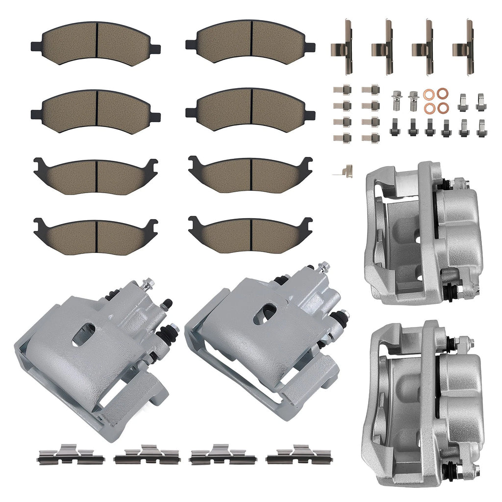 Set of 4 Brake Calipers & Pads for Ram 1500 (2011–2018)