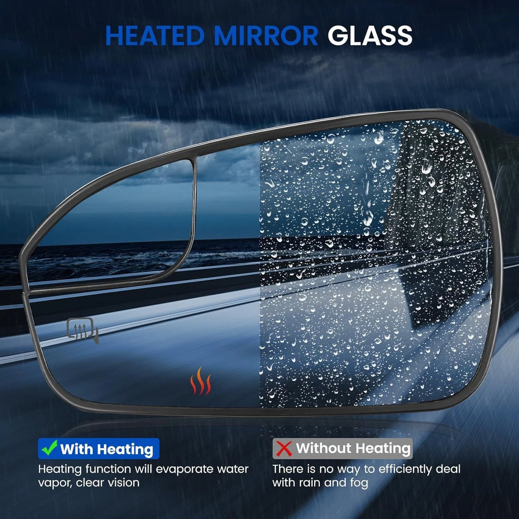 Power Heated Mirror Glass for Ford Fusion (2013–2020)