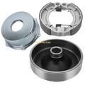 Rear Brake Drum Hub Cover W/Shoes Kit for Yamaha Grizzly 350 YFM350 (2007–2014)