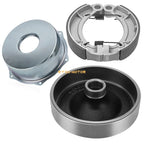 Rear Brake Drum Hub Cover W/Shoes Kit for Yamaha Grizzly 350 YFM350 (2007–2014)