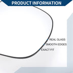 Heated Right Side Mirror Glass for Lexus LX GX (2010–2020)