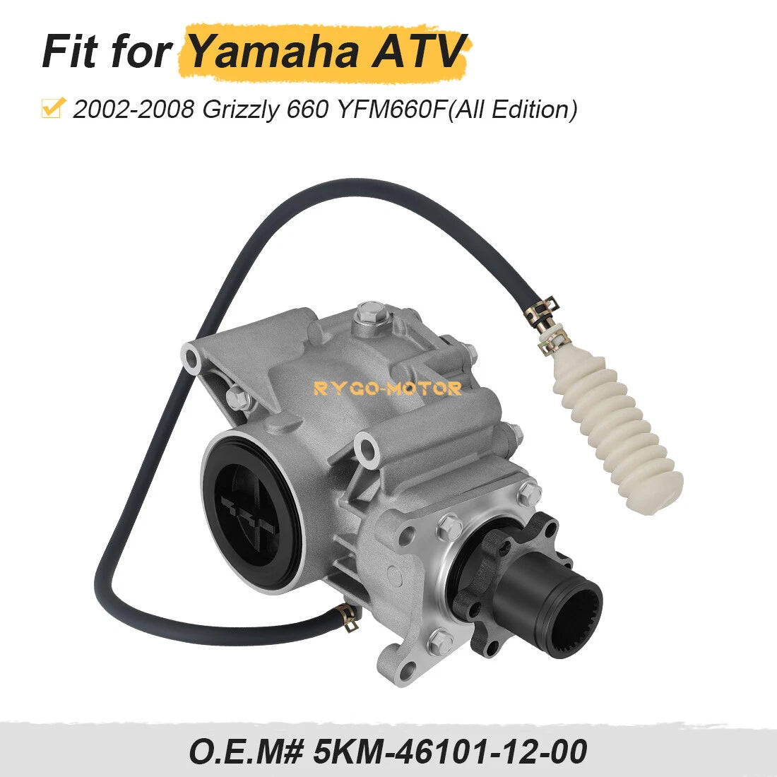 Complete Rear Differential for Yamaha Grizzly 660 YFM660F (2002–2008) 5KM-46101-12-00