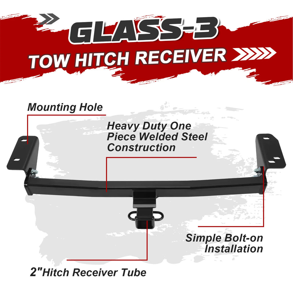 2" Trailer Tow Hitch for Hyundai Tucson (2010–2015) / Kia Sportage (2011–2015)