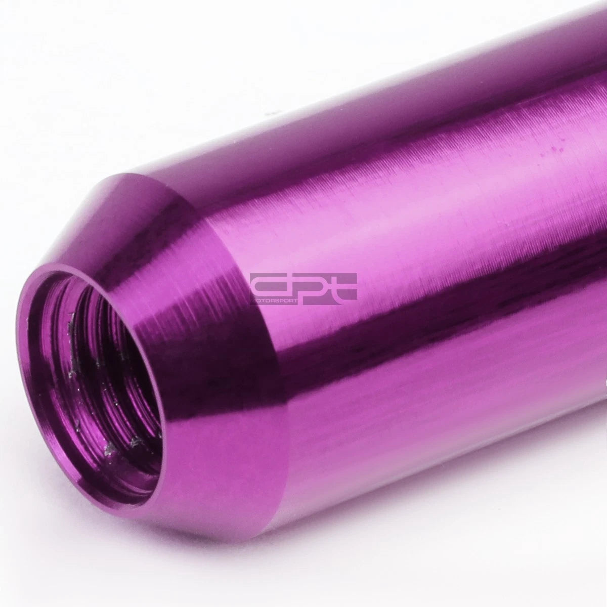 Open-End Aluminum Purple Lug Nuts Set of 16 + 4 Lock Nuts + Adapter M12x1.25