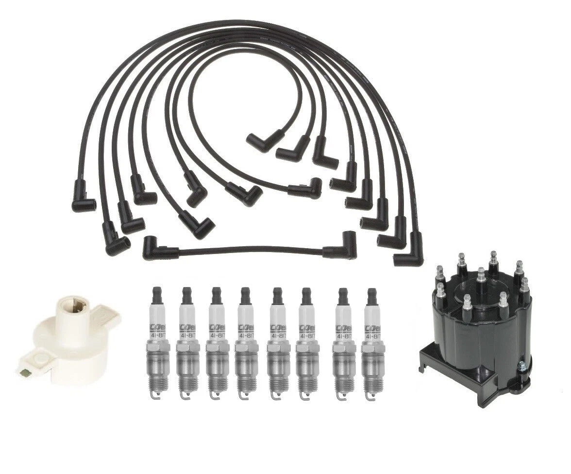 ACDelco Ignition Kit for GMC C3500 V8 (1990–2000) - Rotor, Cap, Wires, Plugs