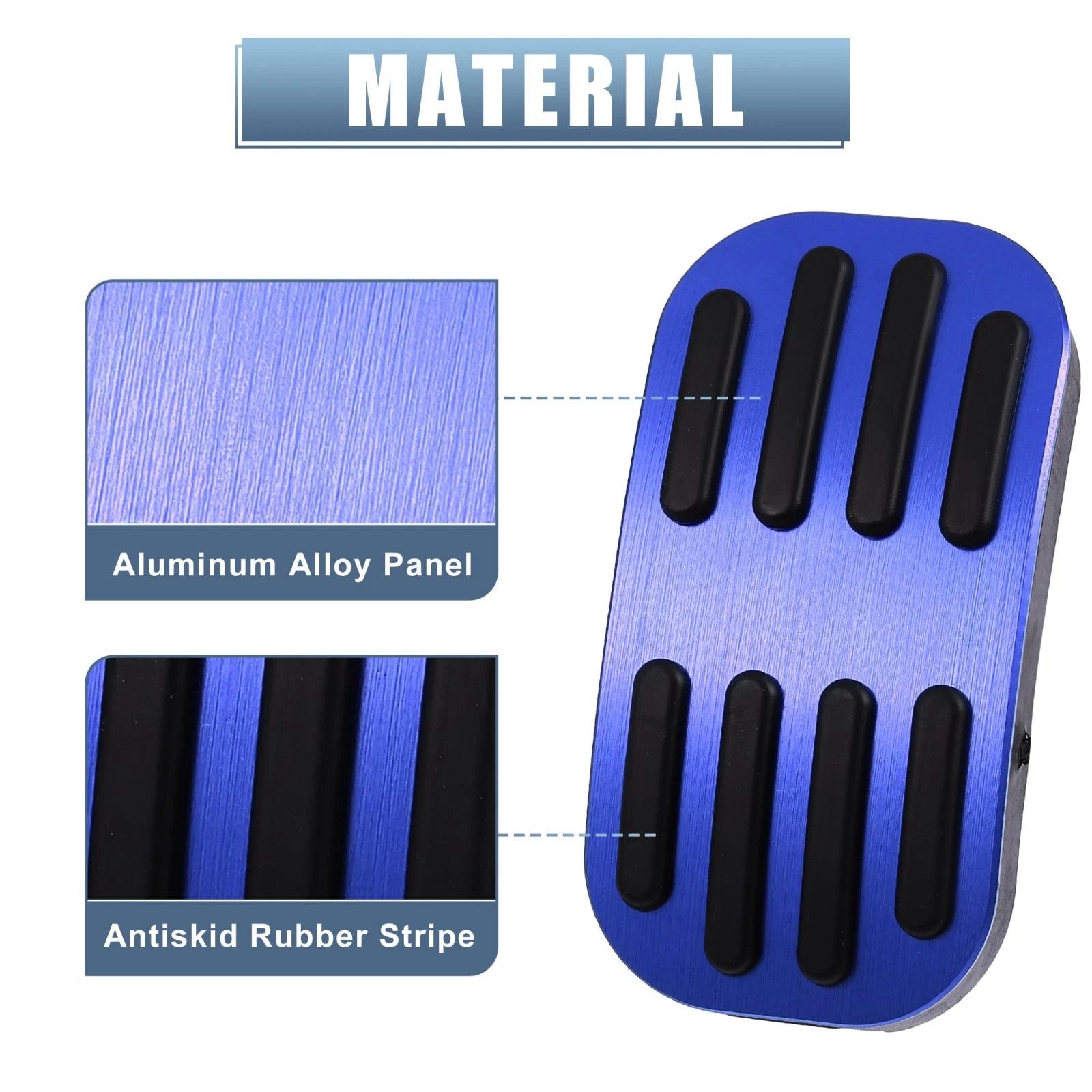 2pcs Gas Pedal Brake Pad Cover for Toyota C-HR (2016–2018) Blue 745065758670