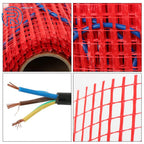 Electric Radiant Floor Heating Mat Kit for Under Tile (20 Sqft, 120V)