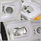 Dual LED DRL Sequential Turn Signal Projector Headlight for Ram Truck (2006–2009)