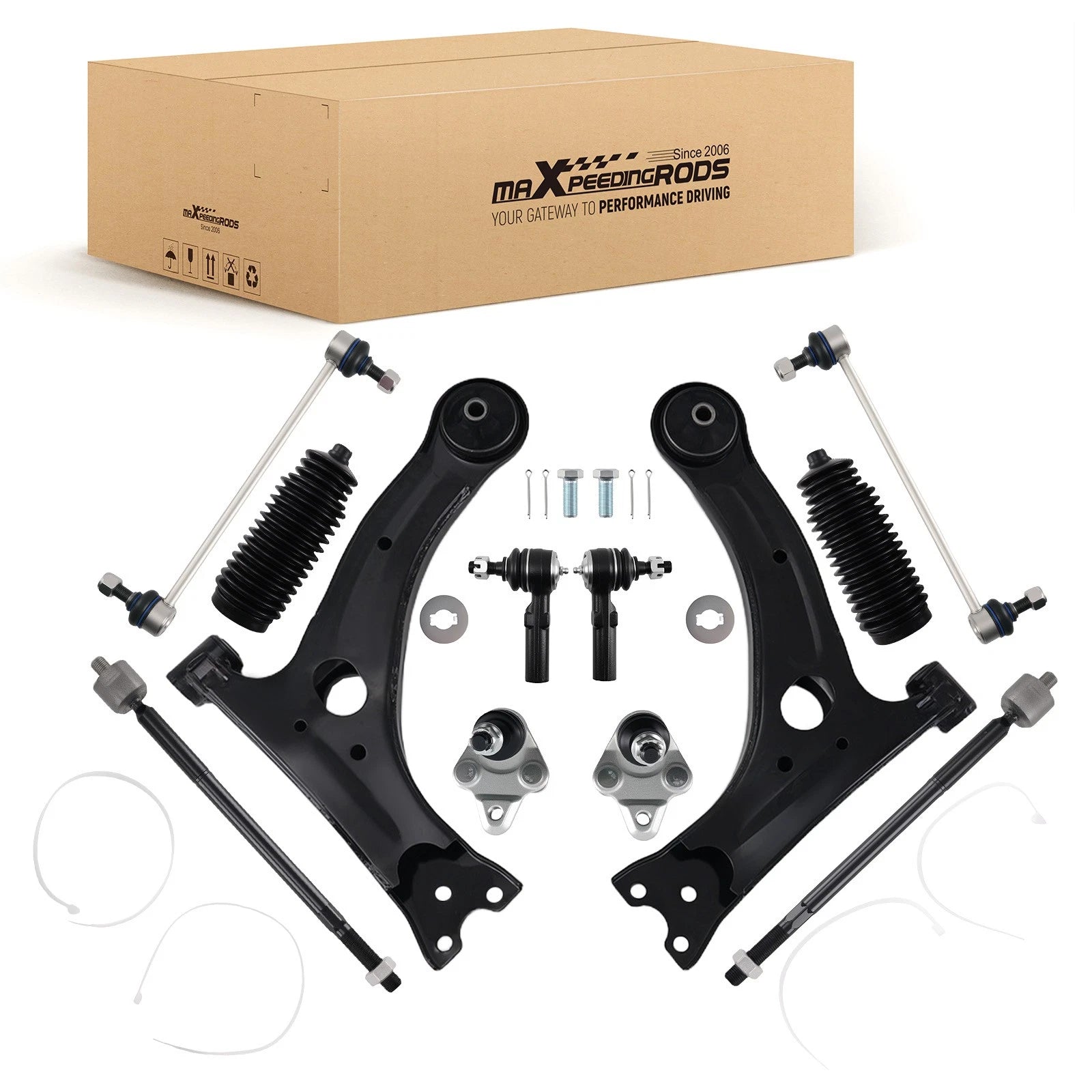 Set of 12 Front Lower Control Arms for Toyota Corolla/Matrix (2009–2013)