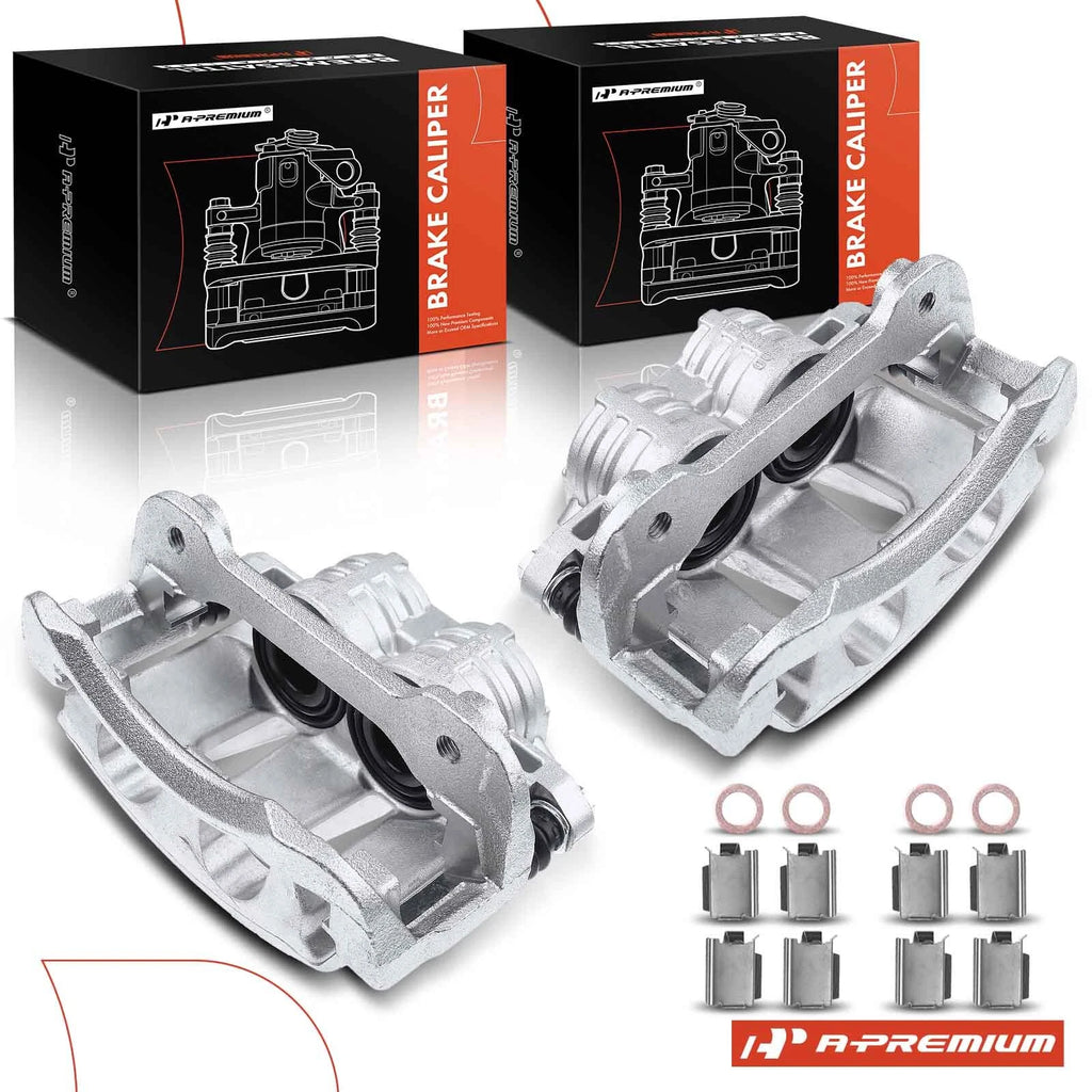 2X Front Disc Brake Caliper w/ Bracket for Ford Mustang (2005–2014)