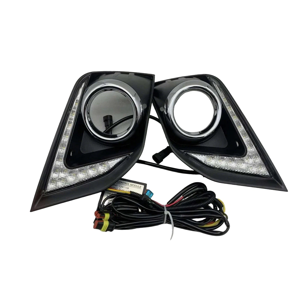 2X Front Fog Lamp Bezels for Mitsubishi Outlander Sport (2016–2018)