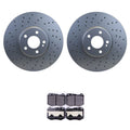 Hella Front Rotors & Low-Met Disc Brake Pad Kit for Mercedes C300 C350e (2015–2020)