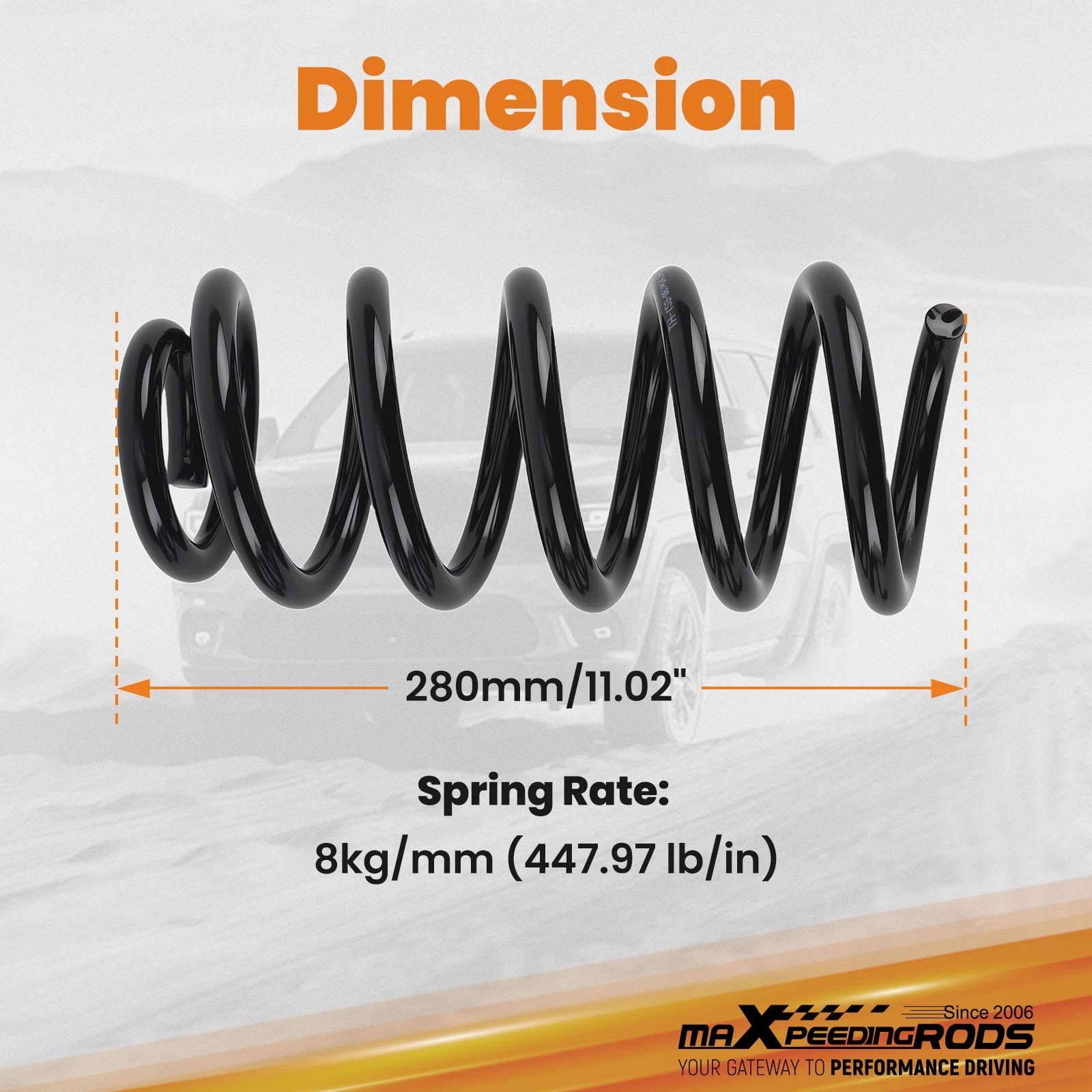 3" Drop Coil Springs for Ford Ranger/Mazda B-Series 2WD (1983–1997) Front Kit
