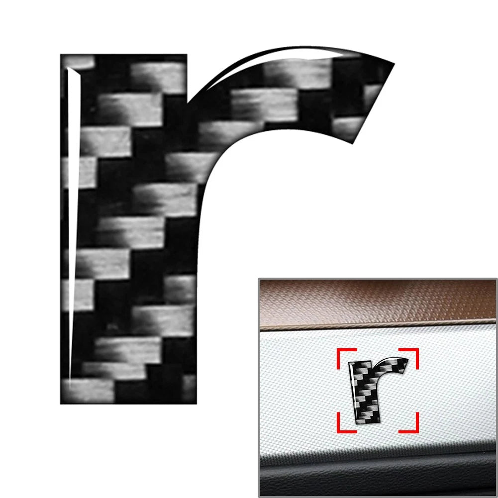 Lowercase Alphabet Letter Decals Stickers for Car Badge Emblem