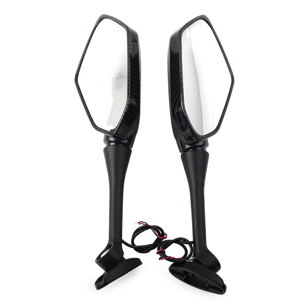 LED Turn Signal Side Mirrors for Honda CBR600RR CBR1000RR (2004–2007)