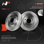 Front Brake Rotor & Pads for Jeep Compass Chrysler 200 (2007-2017)