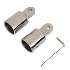 Set of 2 Stainless Steel Boat Eye End Caps