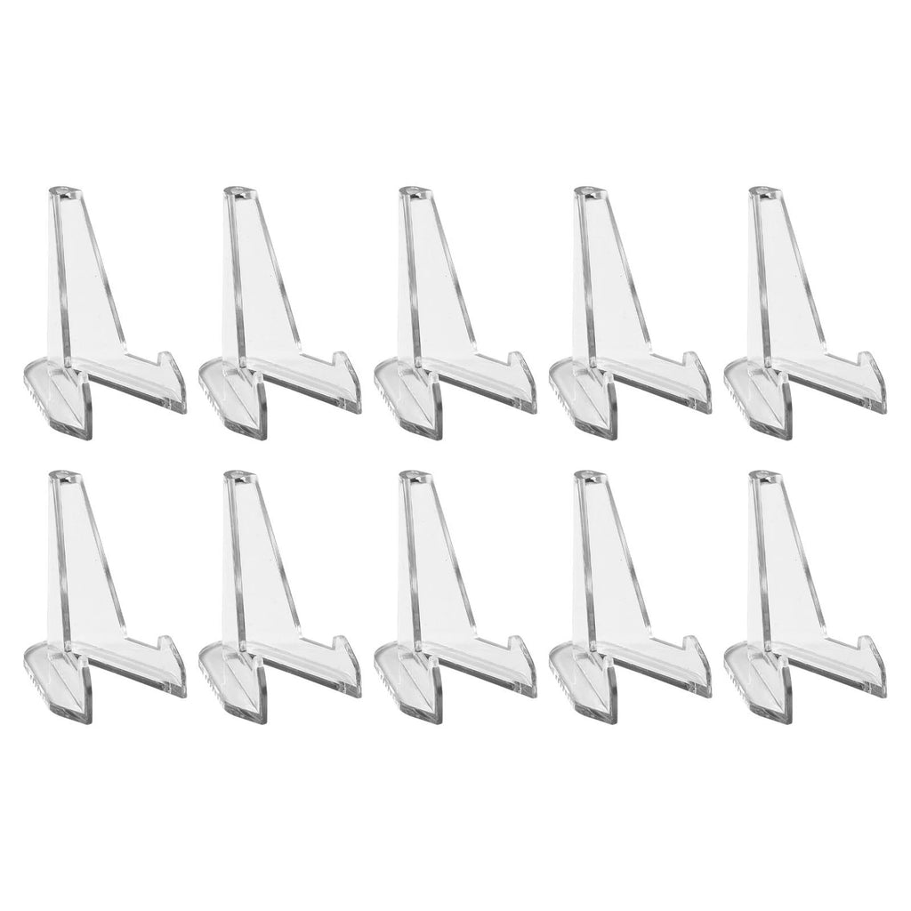 10pcs Clear Coin Display Stand Easel for Poker Chip Medal Token