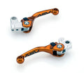 Shorty Brake Clutch Levers for Yamaha WR250F YZ65 YZ85 (2001–2023) - Orange