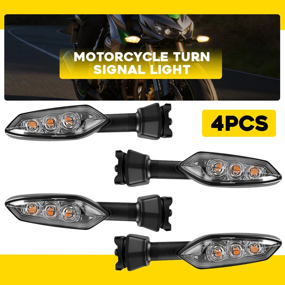 4X Turn Signal Lamps for Kawasaki Versys 650 1000 Versys-X 300 (2015–2023)
