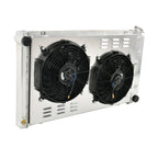 3 Row Radiator with Shroud Fan for Chevy C/K C10/20/30 K10/20 (1973–1986)