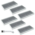 6 Pack White Filter Kit for ECOVACS Deebot X12 OmniCyclone Models
