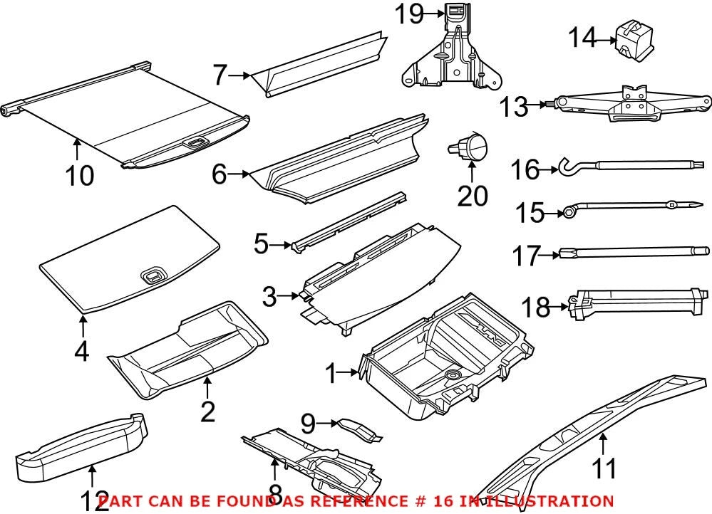 Rear Tow Hook for Dodge Durango (2011–2023) OEM Mopar