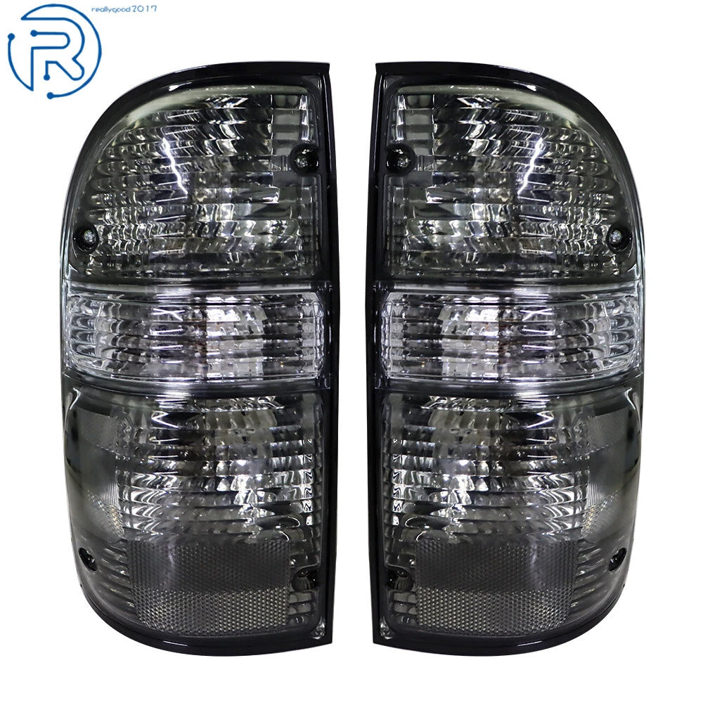 Set of 2 Smoke Tail Lights for Toyota Tacoma (2001–2004)