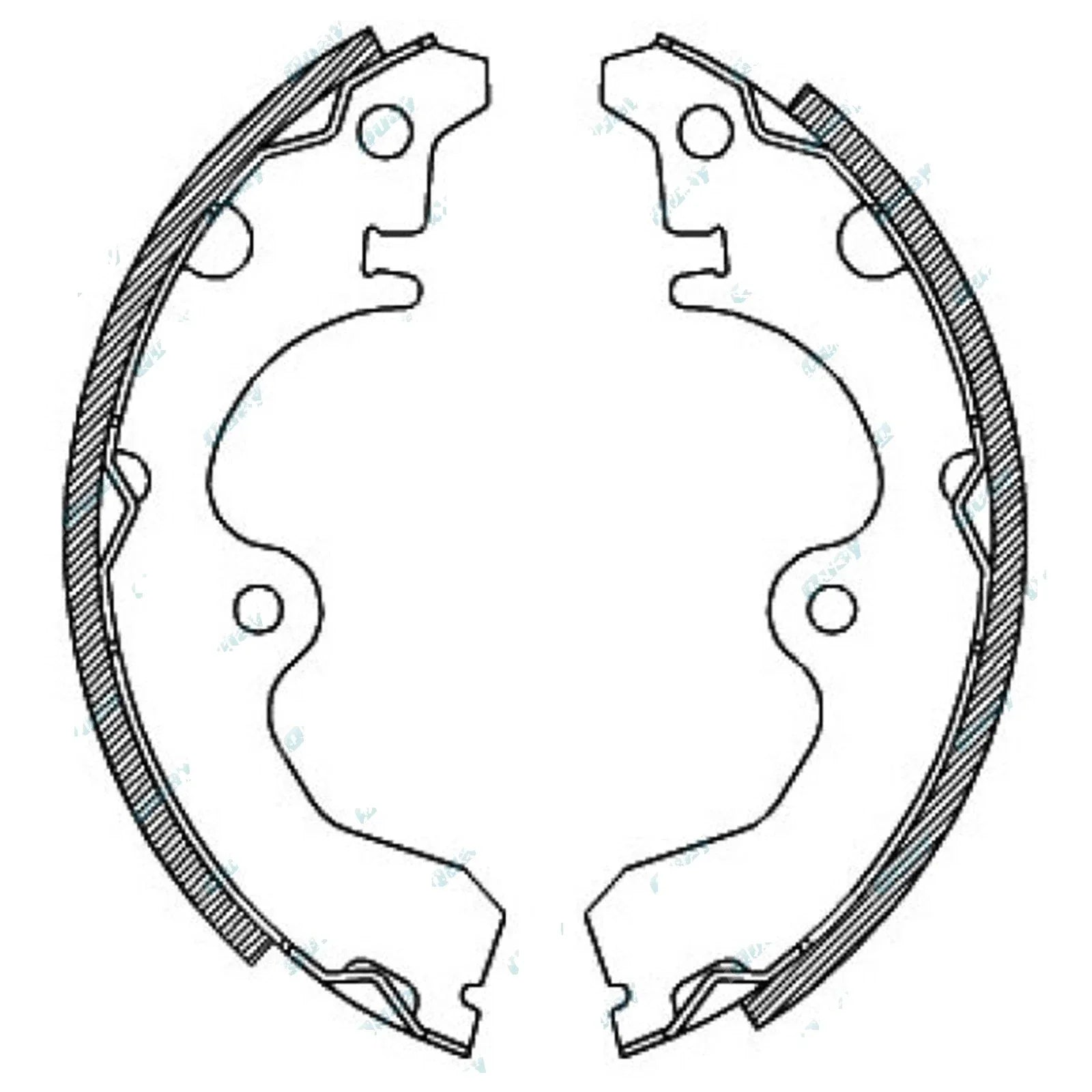 Rear Brake Shoes Lining Set for Toyota Paseo EL44 1991-1995 4cy 5E-FE 1.5L