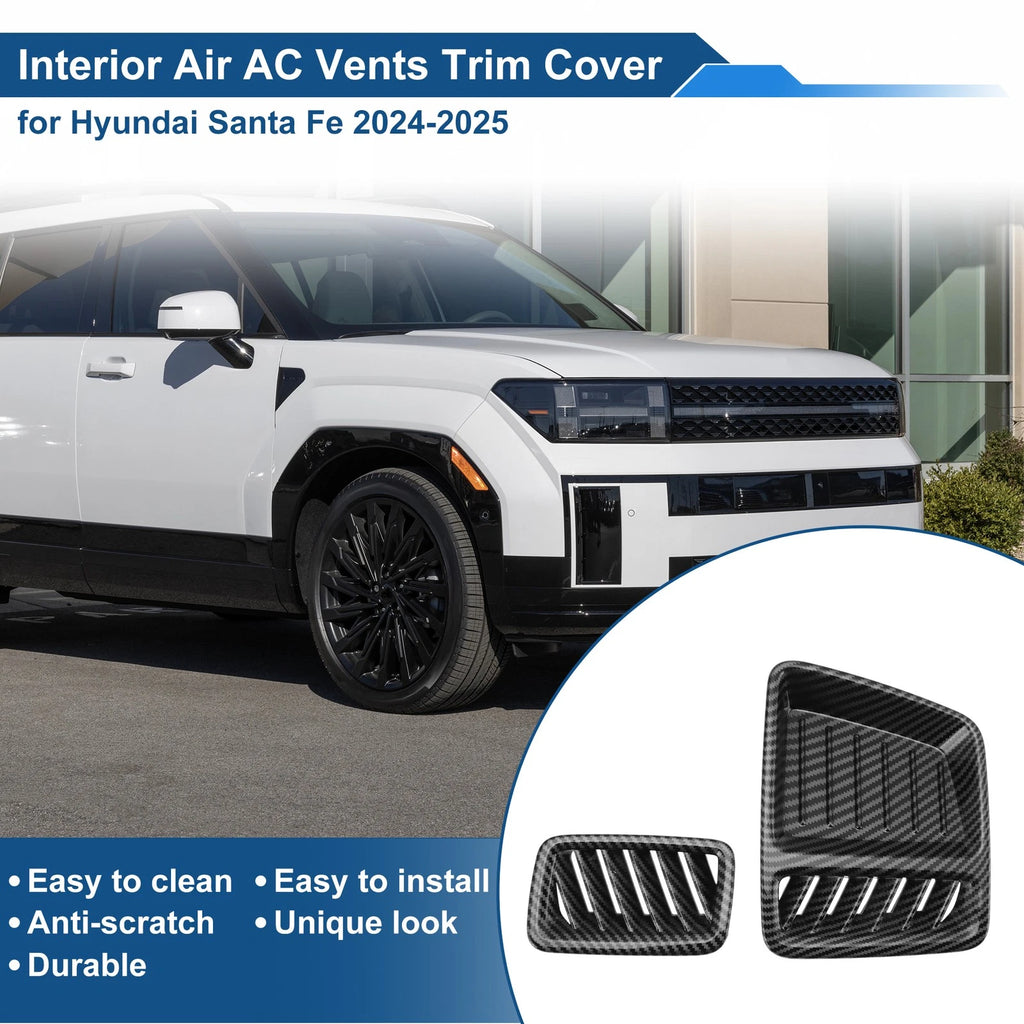 2X Air Condition Outlet Vent Trim Cover Frame for Hyundai Santa Fe (2013–2018)