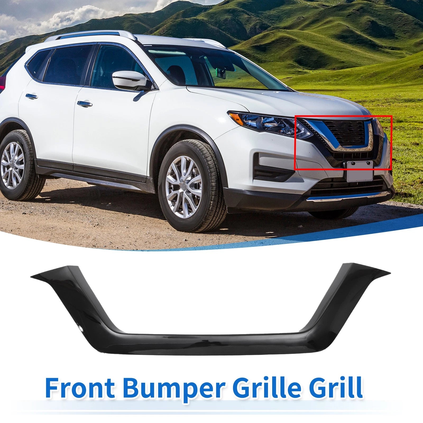 Front Grille Trim for Nissan Rogue (2016–2020)