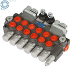 6 Spool Hydraulic Control Valve for Backhoe with 2 Joysticks