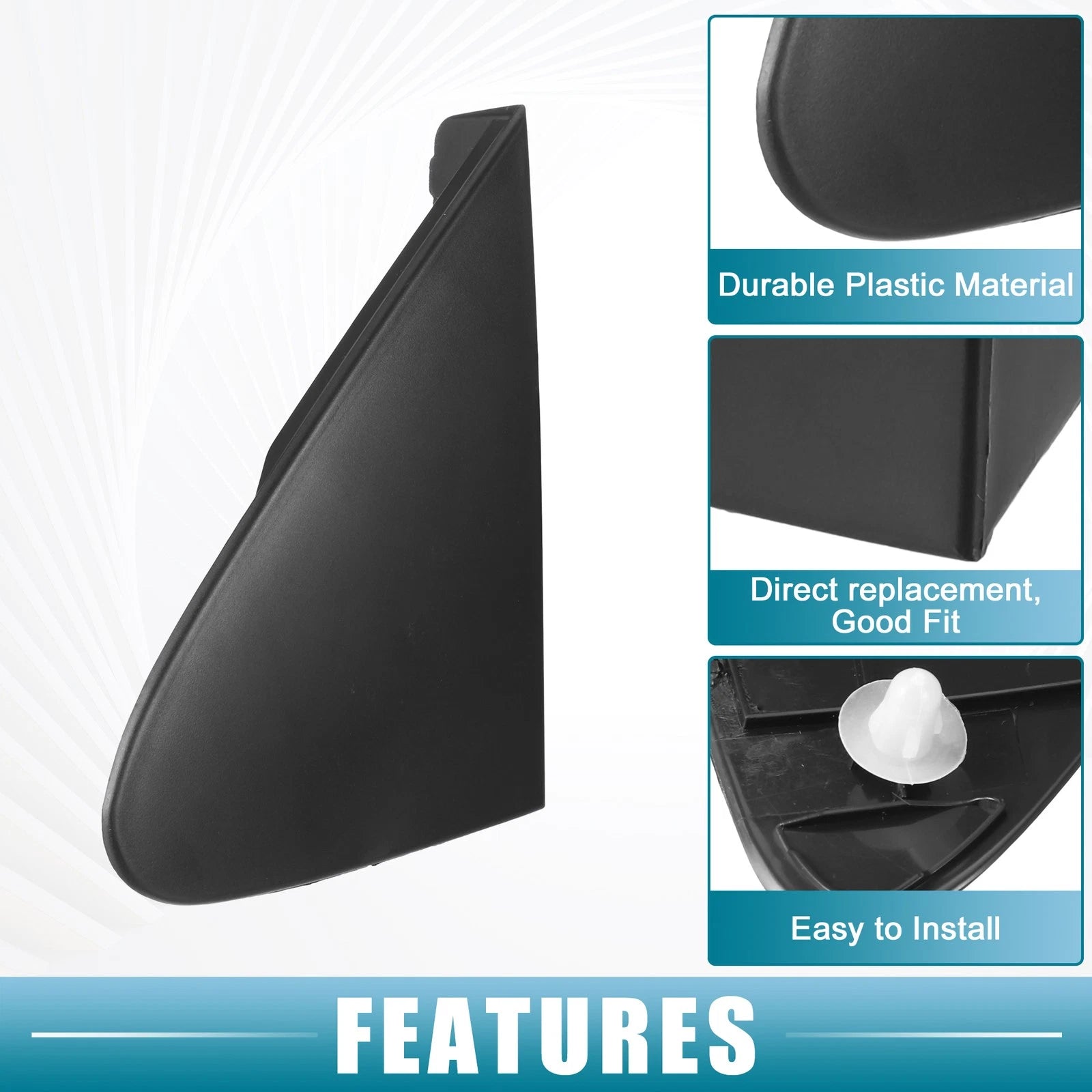 1 Pair Mirror Corner Fender Triangle Cover No. 6011812010 for Toyota Corolla (2014–2019)