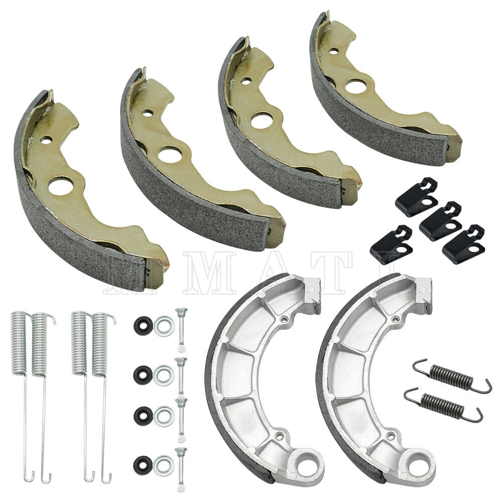 Front Rear Brake Shoes W/Pin Kits for Honda Rubicon 500 TRX500FA/FGA (2001–2004)