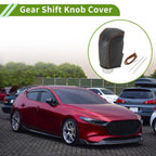 1 Pc Gear Shift Knob Cover for Mazda 6 Wagon (2013–2021) Black Carbon Fiber