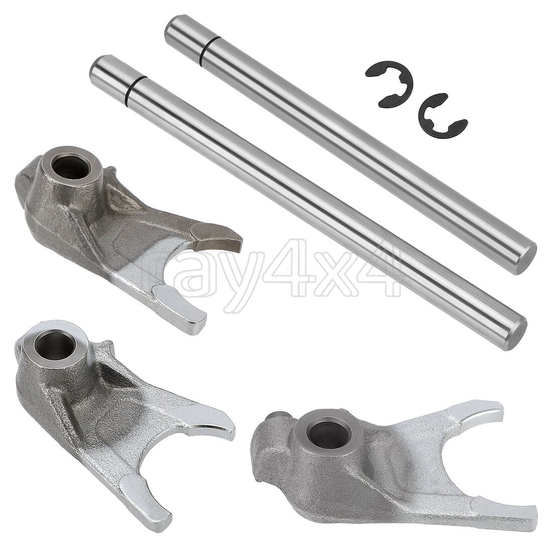 3 Shift Forks & Rods & Clips for Yamaha Banshee YFZ350 (1987–2006) 2GU-18512-00-00