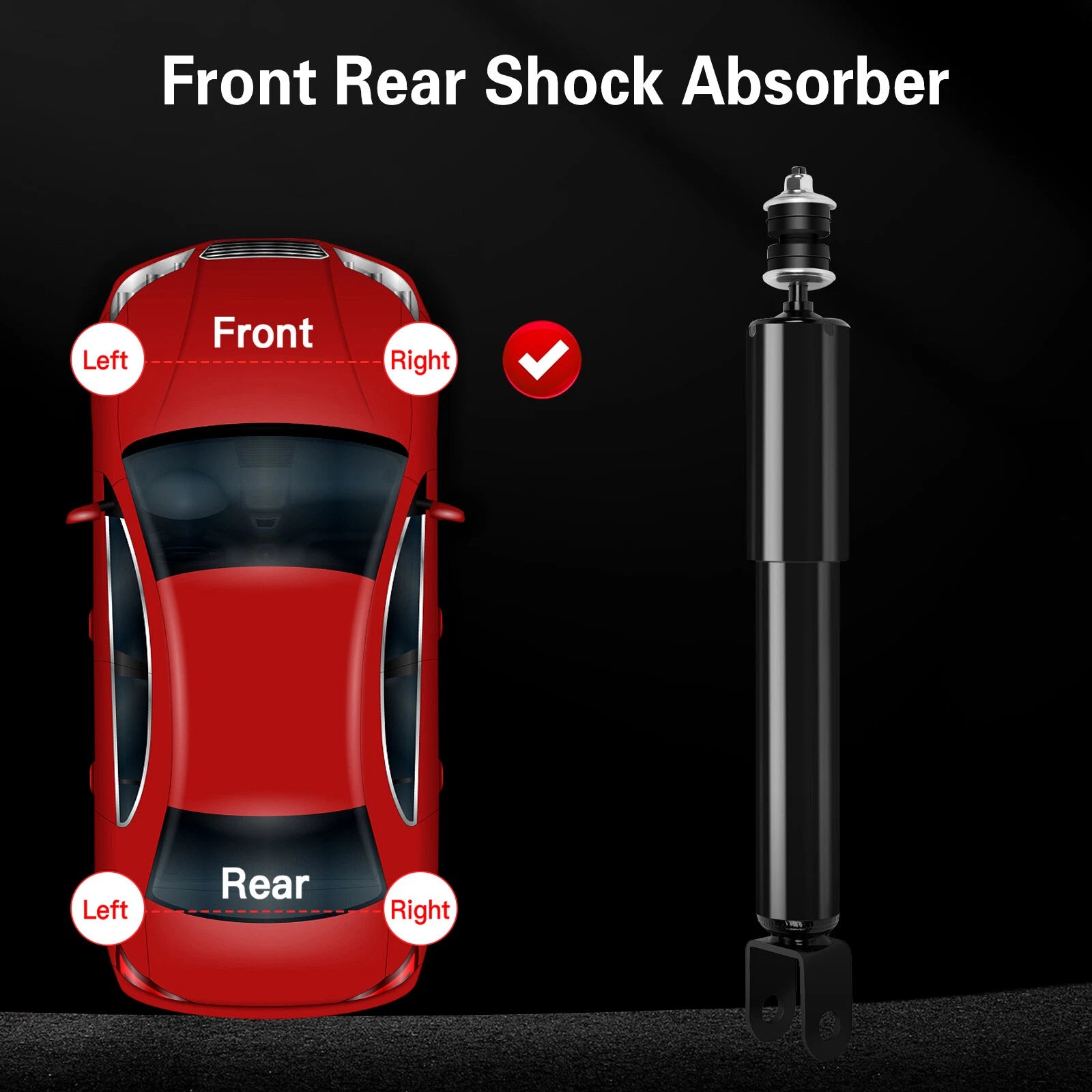 Front Shock Absorbers for Chevy Avalanche Silverado GMC Sierra 1500 Tahoe Yukon