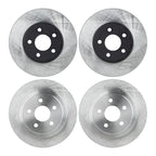 Front and Rear Disc Brake Rotors for Dodge Stratus (1995–2000) 14 In. Wheels