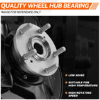 Front Left Loaded Wheel Bearing Hub Knuckle Assembly for Honda Accord (2013–2016)