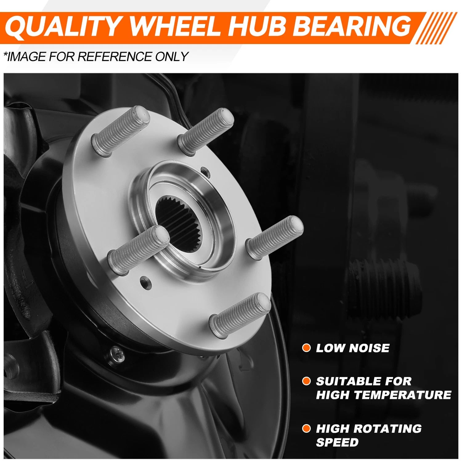 Front Left Loaded Wheel Bearing Hub Knuckle Assembly for Honda Accord (2013–2016)