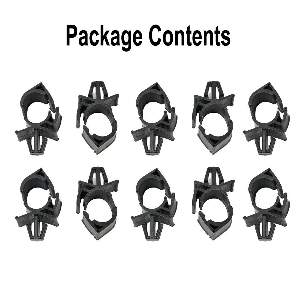 Set of 10 Wire Harness Fasteners for Universal Automotive Use