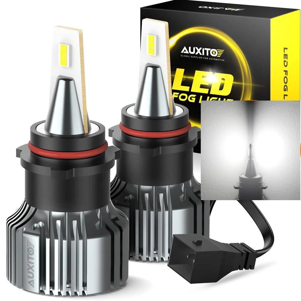 2X AUX LED PSX26W Fog Bulbs for 6500K White
