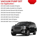 Vacuum Pump & Belt for Chevrolet Suburban Tahoe Silverado (2015–2020) GMC Yukon Escalade