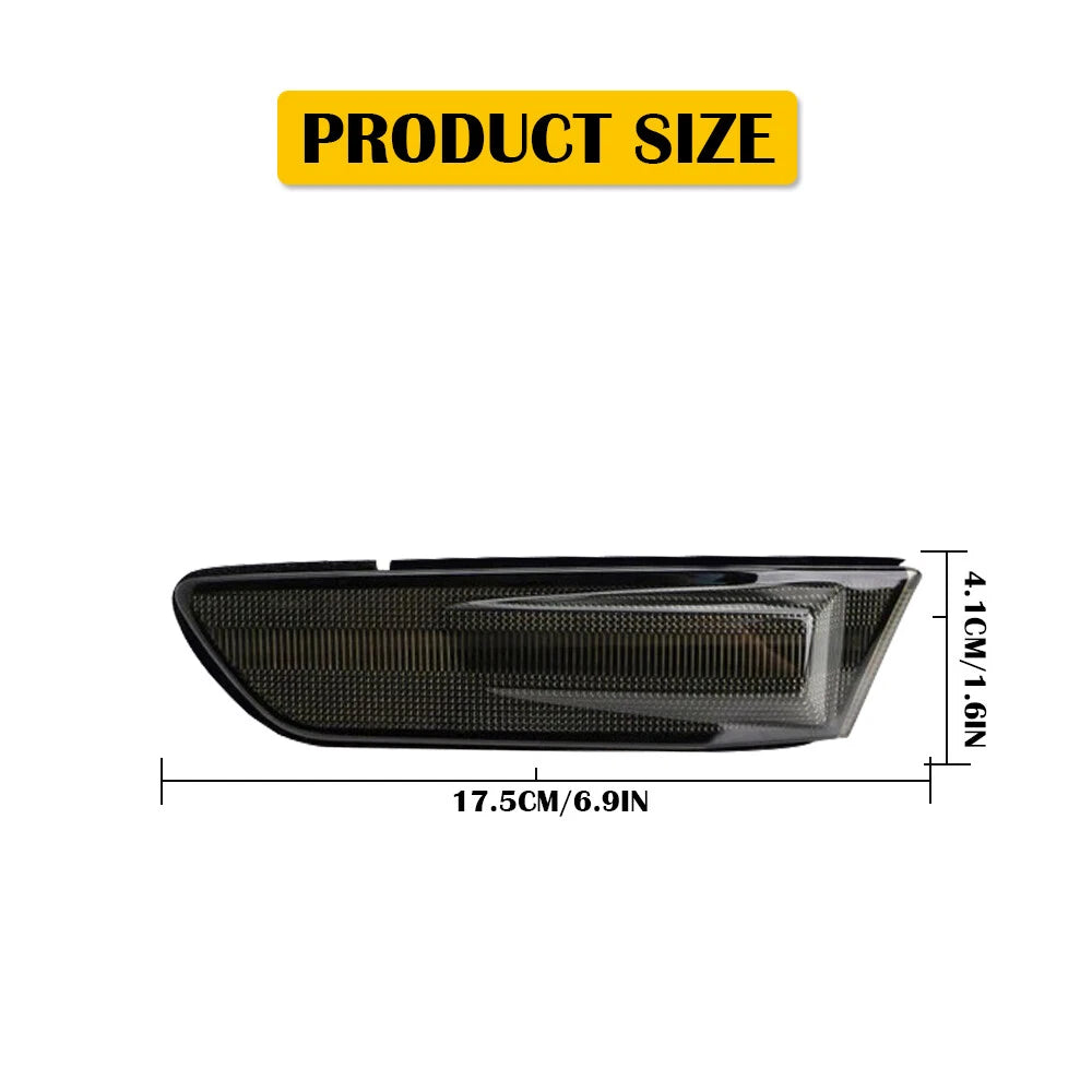 Set of 2 Switchback LED Tow Signal Mirror Lights for Chevy Silverado (2014–2018)