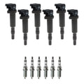 Set of 6 Ignition Coils & NGK Ruthenium Spark Plugs for BMW 328i 328xi (2007–2013)