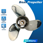 14X19 Stainless Steel Outboard Propeller for Suzuki 50-140HP (15 Tooth, RH)